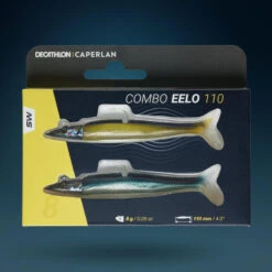 COMBO Leurres Souples Shad Lançon EELO 110 8gr AYU/BLEU -Pêche Boutique combo leurres souples shad lancon eelo 110 8gr ayubleu 9